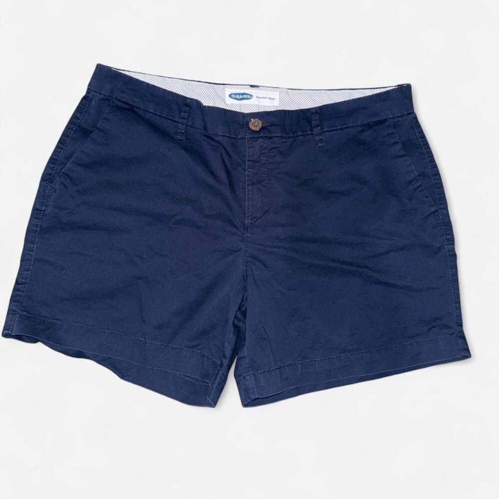 Old Navy Chino Shorts with 5-Inch Inseem in Navy Blue, size 12